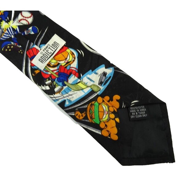 Garfield Sports Tie Funny Necktie Hockey Baseball Basektball - Picture 2 of 2